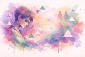 selah house - watercolor image of sad girl looking down