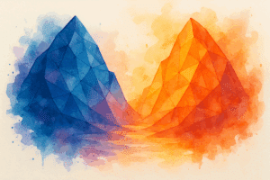 Selah House - Blog - Body dysmorphic disorder and eating disorders - painting of mountains